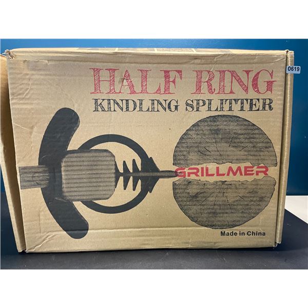 Lot of 1 Grillmer Half Ring Kindling Splitter/Log Splitter - Brand New!