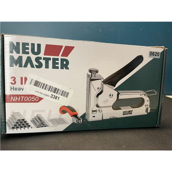 Lot of 1 NeuMaster 3-In-1 Heavy Duty Staple Gun