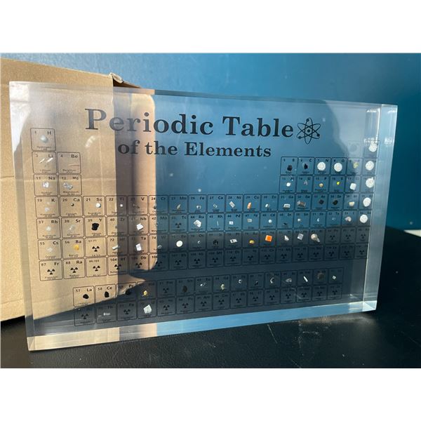 Lot of 1 Periodic Table of The Elements Display Piece