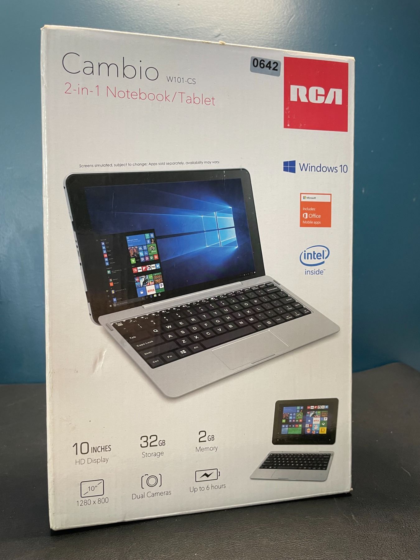 Lot of 1 RCA Cambio (W101-CS) 10inch 2-in-1 Notebook/Tablet - BRAND NEW ...