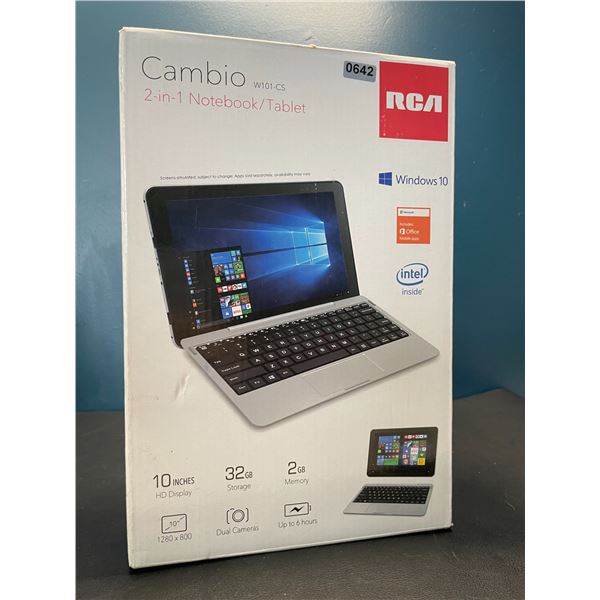 Lot of 1 RCA Cambio (W101-CS) 10inch 2-in-1 Notebook/Tablet - BRAND NEW SEALED!!