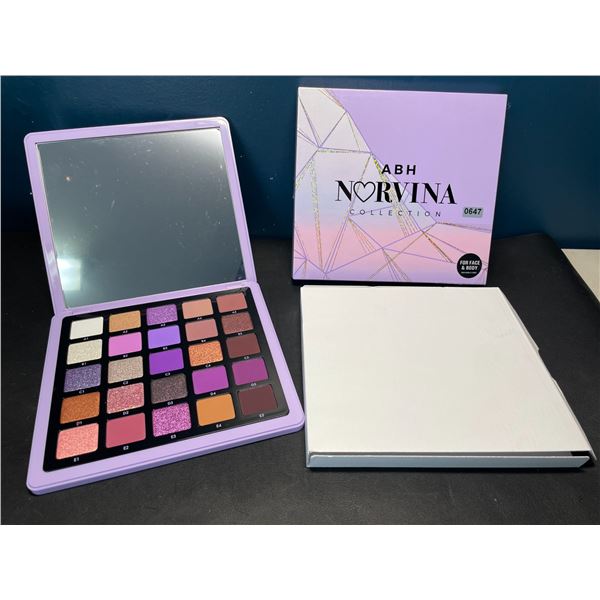 Lot of 1 ABH Norvina Collection Makeup Glitter Palette - For Face & Body