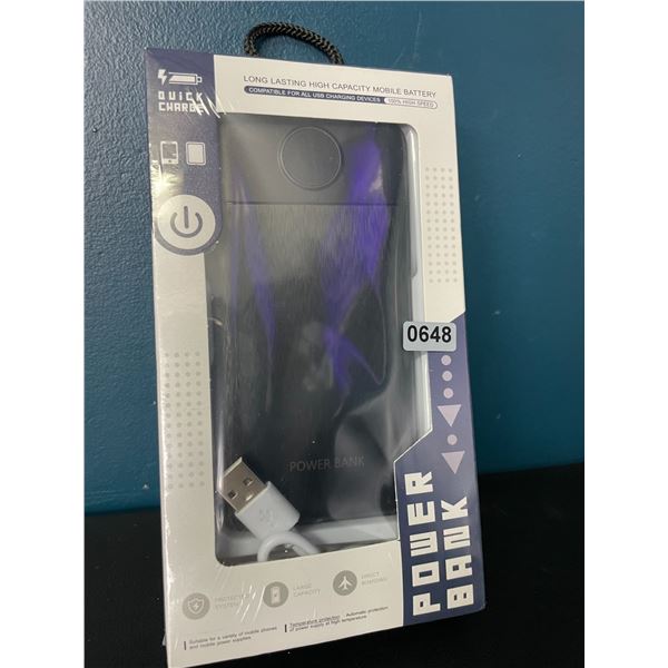 Lot of 1 High Capacity 10,000mAh Powerbank/Portable Charger - New Sealed!