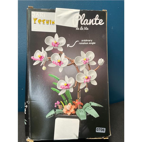 Lot of 1 Plante De La Vie Flower (Orchids) Lego-Style Building Block Set