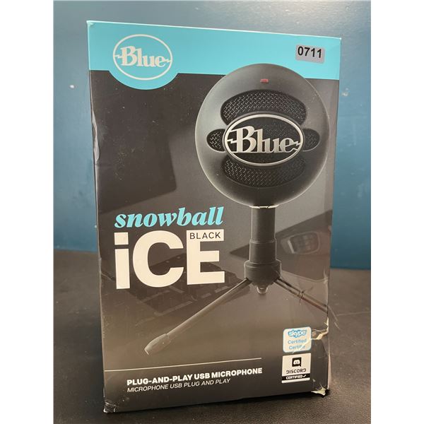 Lot of 1 Blue Snowball ICE - Black - Plug-And-Play USB Microphone