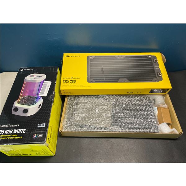 Lot of Assorted Corsair Open-Box Products - Hydro Series XR5 280 Water Cooling Radiator & Pump