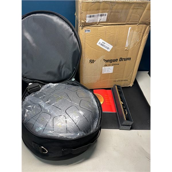 Lot of 1 Steel Tongue Music Drum - 10 inch - Brand New!
