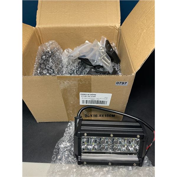 Lot of 1 Box of LED Light Bars (5inch) for Offroad Vehicles - Pack of 4