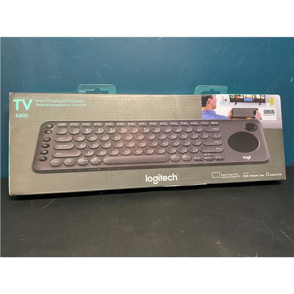 Lot of 1 Logitech K600 Smart TV Typing and Navigation Keyboard