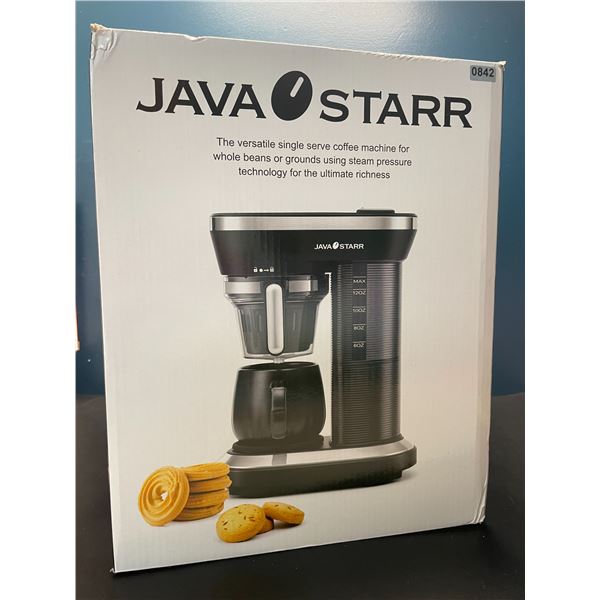 Lot of 1 Java Starr Single Serve Coffee Machine w/ Built-In Grinder for Whole Beans - BRAND NEW!
