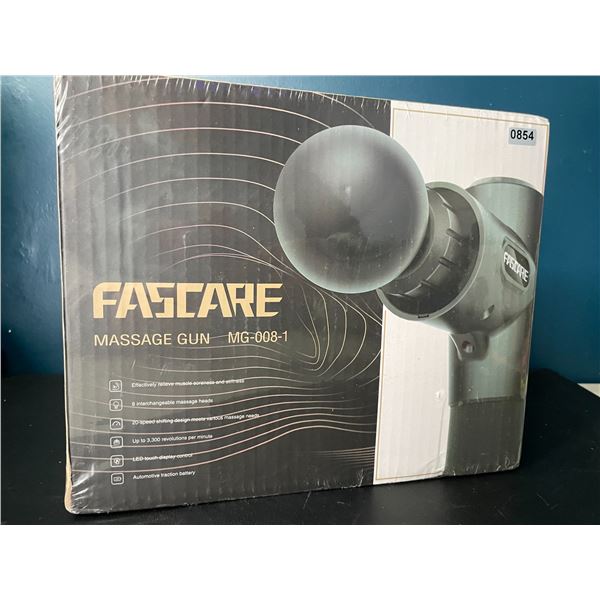 Lot of 1 Fascare 20-Speed Handheld Deep-Tissue Massage Gun - Brand New Sealed!