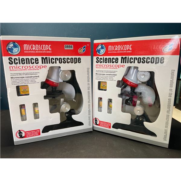Lot of 2 Kid's Science Microscope Kits  - 1200X Magnification - Educational Microscopes - Brand New!