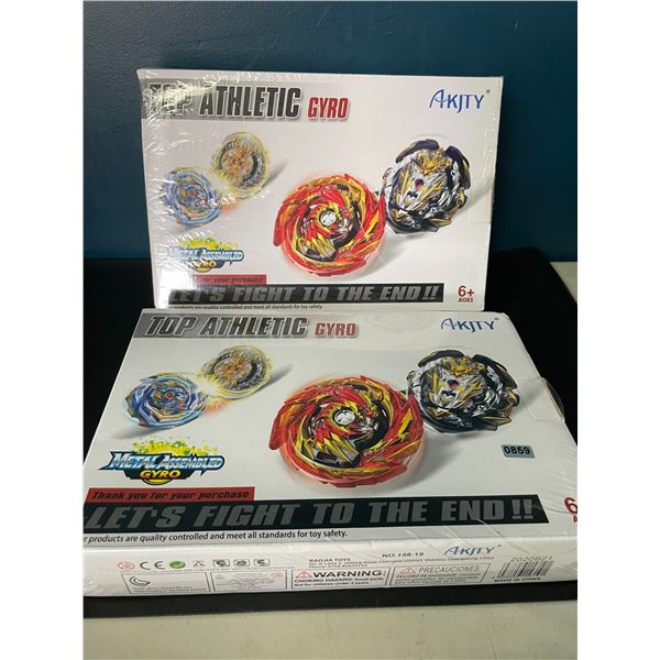 Lot of 2 Bey-Blade Style Toy Sets for Kids - Brand New Sealed!