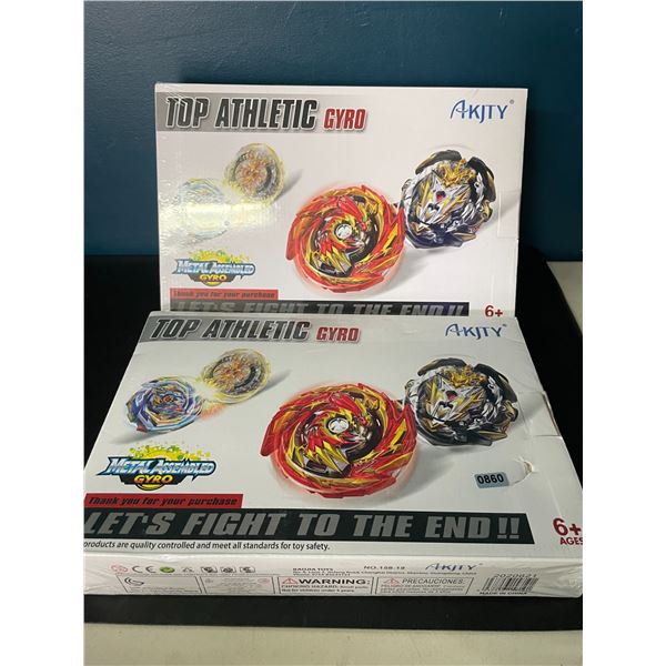 Lot of 2 Bey-Blade Style Toy Sets for Kids - Brand New Sealed!
