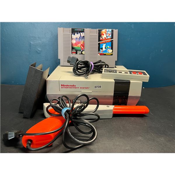 Lot of 1 NES Console - Includes 2 Games and Accessories