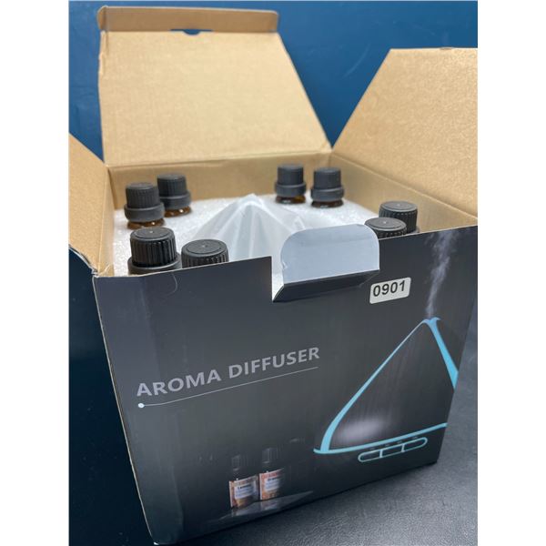 Lot of 1 Aroma Diffuser/Essential Oil Diffuser Kit w/ 8x 10ml Essential Oils! Brand New