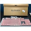 Image 1 : Lot of 1 Surmen G1000 Wired Gaming Keyboard - Pink - Brand New!