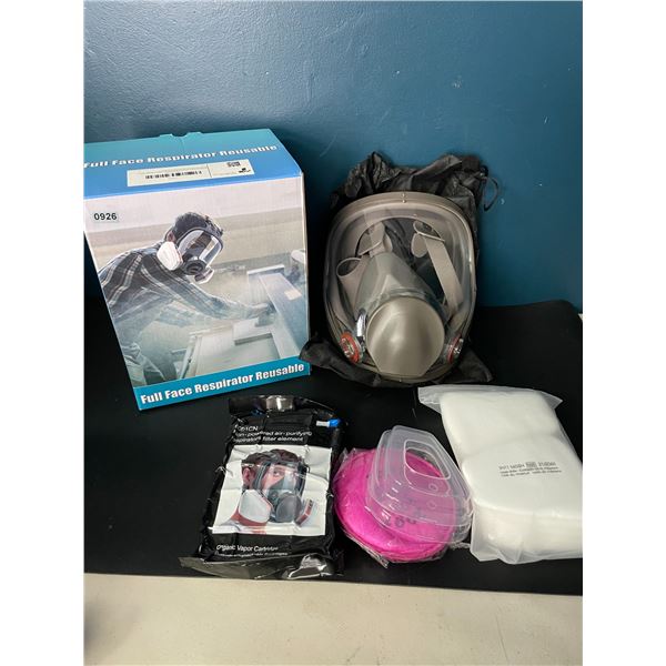 Lot of 1 Full-Face Respirator Mask w/ Filter - Brand New!