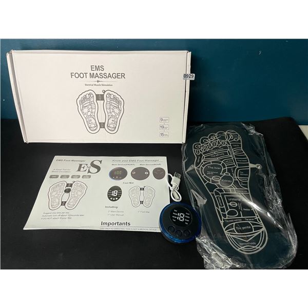 Lot of 1 EMS (Electric Muscle Stimulation) Foot Massager for Pain Relief & Circulation - Brand New!