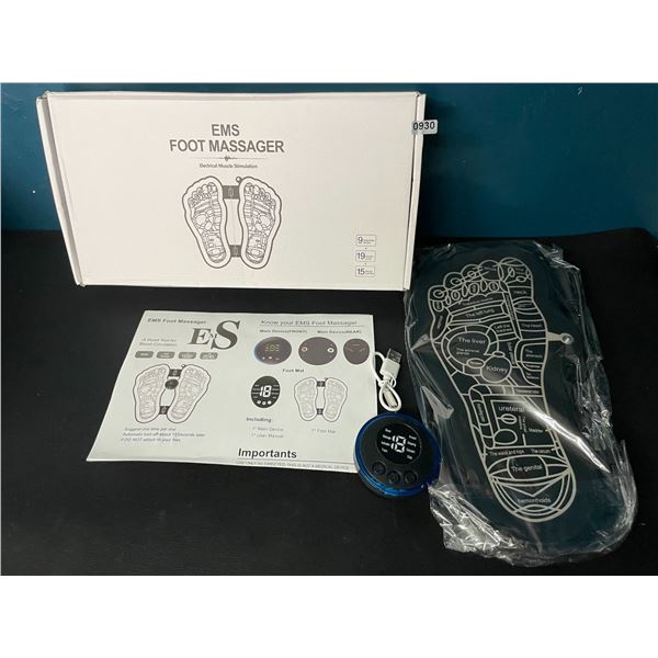 Lot of 1 EMS (Electric Muscle Stimulation) Foot Massager for Pain Relief & Circulation - Brand New!