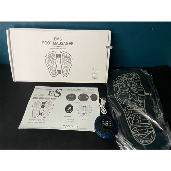 Lot of 1 EMS (Electric Muscle Stimulation) Foot Massager for Pain Relief & Circulation - Brand New!