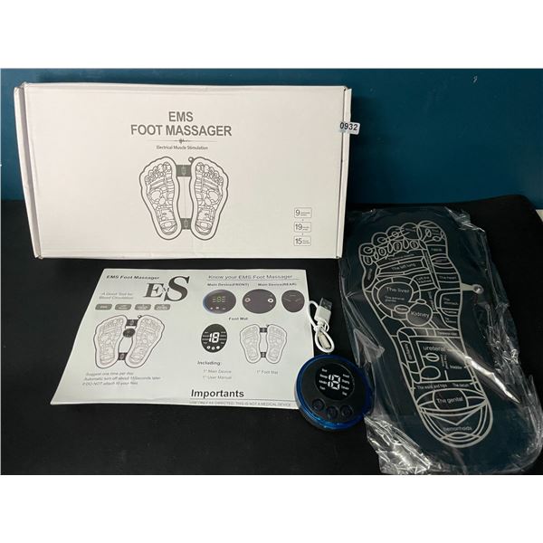 Lot of 1 EMS (Electric Muscle Stimulation) Foot Massager for Pain Relief & Circulation - Brand New!