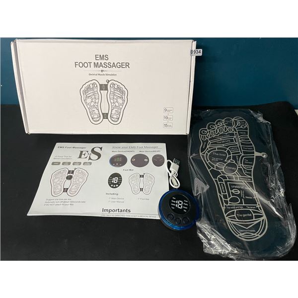 Lot of 1 EMS (Electric Muscle Stimulation) Foot Massager for Pain Relief & Circulation - Brand New!
