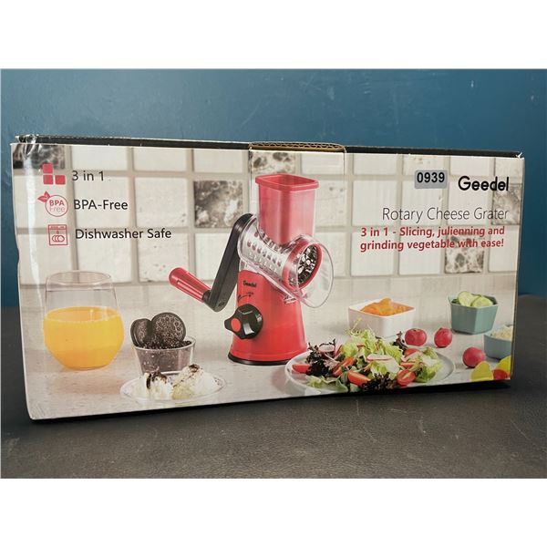 Lot of 1 Kitchen Rotary Cheese Grater/Vegetable Slicer/Grinder