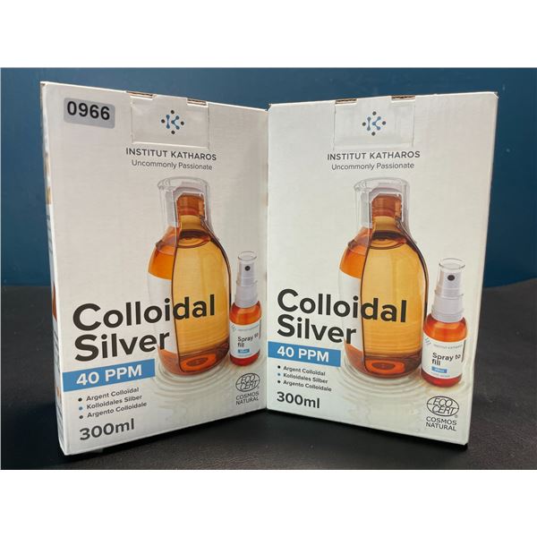 Lot of 2 Boxes of Colloidal Silver - 300ml