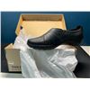 Image 2 : Lot of 1 Pair of Clarks Cora Edge Slip-On Shoes - Black Leather - Size 9