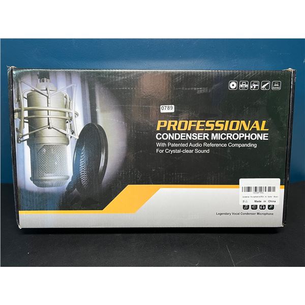 Lot of 1 Professional Condenser Microphone with Sound Card