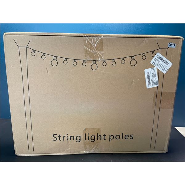 Lot of 1 Box of 10FT Poles for Hanging String Lights (Poles Only!) - 2PCS/Poles Included - Brand New