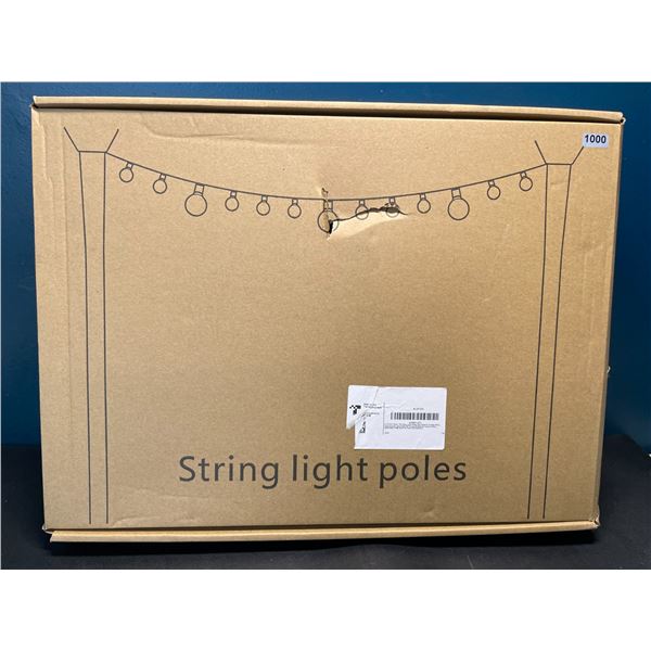 Lot of 1 Box of 10FT Poles for Hanging String Lights (Poles Only!) - 2PCS/Poles Included - Brand New