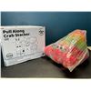 Image 2 : Lot of 1 Pull-Along Crab Stacker Toy for Infants - Lights-Up & Sings - Promotes Walking/Movement!