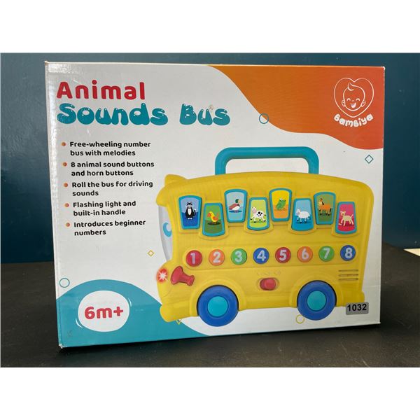 Lot of 1 Animal Sounds Bus Toy for Infants (6m+)