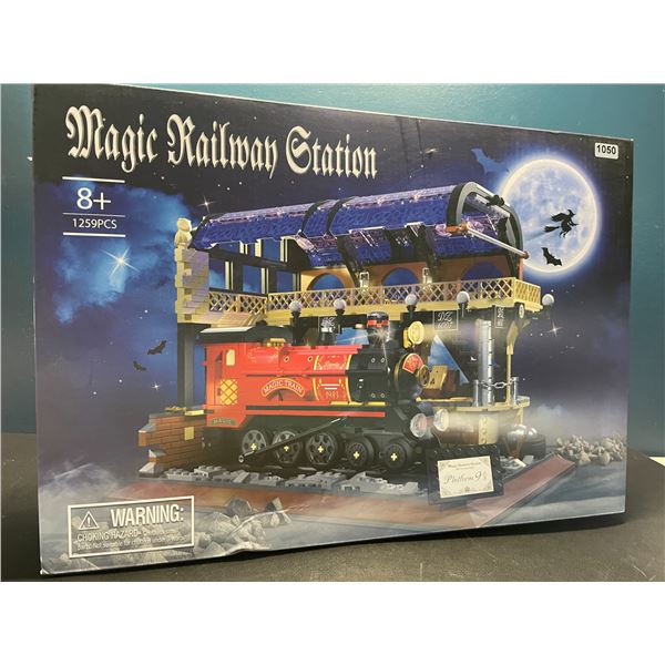 Lot of 1 Magic Railway Station 1259PCS "Lego" Style Toy Building Block Set