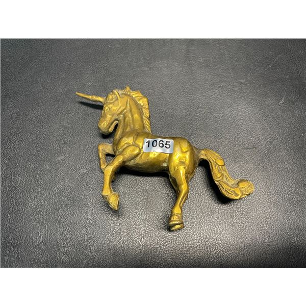 Lot of 1 Brass Unicorn - Used