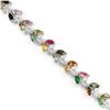 Image 2 : NATURAL MULTI COLOR TOURMALINE Bracelet