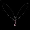 Image 2 : Natural Pigeon Blood Red Ruby Necklace