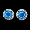 Image 1 : Natural Ethopian Blue Fire Opal EarRings