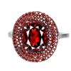 Image 1 : Natural  Reddish Mozambique Garnet Ring