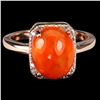 Image 1 : Natural Mexican Orange Opal Ring