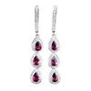 Image 1 : Natural Rhodolite Garnet Earrings