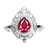 Image 1 : Natural Pigeon Blood Red Ruby Ring