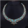 Image 1 : Tibet Natural Stone Tribal Queen Royal Necklace