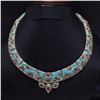 Image 1 : Tibet Natural Stone Tribal Queen Royal Necklace