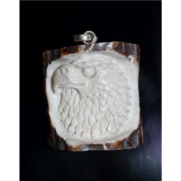 Hand Carved Eagle Pendant