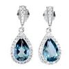 Image 1 : Natural London Blue Topaz Earrings