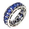 Image 1 : Natural Blue Kyanite Eternity Ring