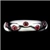 Image 1 : Natural Rhodolite Garnet Eternity Ring